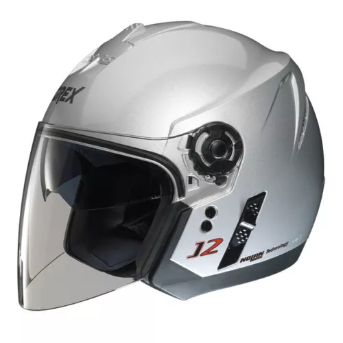 Helm Demi-Jet Nolan Grex J2 Kinetische Silber Tg. S