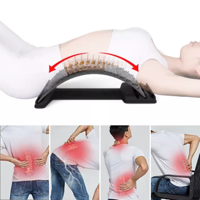 Back Stretcher Massager Neck Waist Pain Relief Magic Support Massage Home ZF st