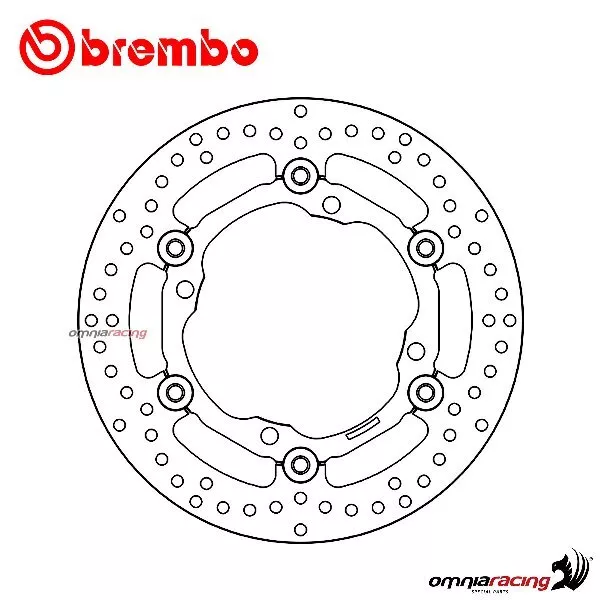 Disco de freno Brembo Serie Oro frente flotante para Suzuki RMX450Z 2010-2017