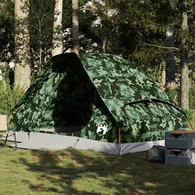 Tenda da Campeggio a Cupola Impermeabile per 2 Persone in Blu - vidaXL | Leroy Merlin