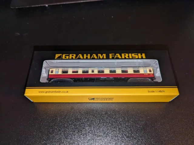 374-255D Graham Farish N Stärke BR Mk1 CK Verbundkorridor BR purpurrot & cremefarben