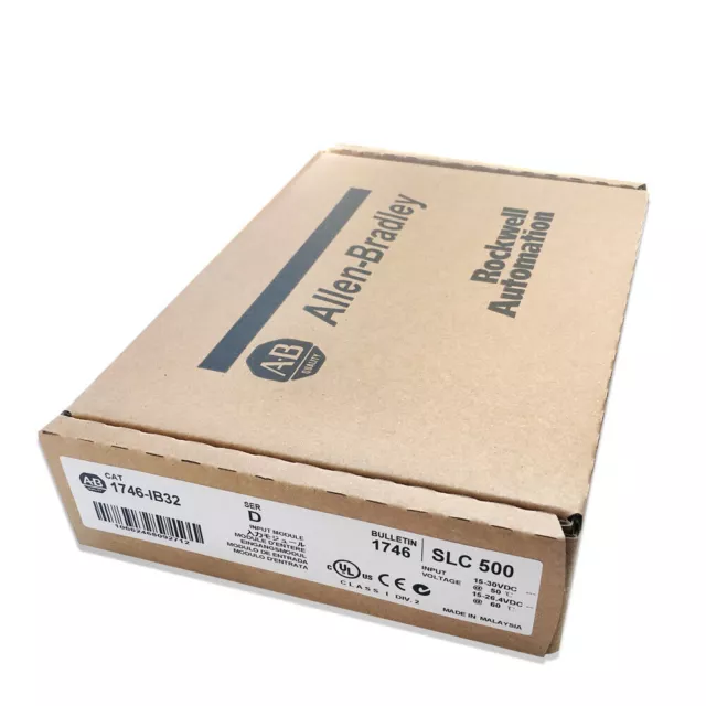 Factory Sealed Allen-Bradley AB 1746-IB32 SER D SLC500 PLC Input Module New