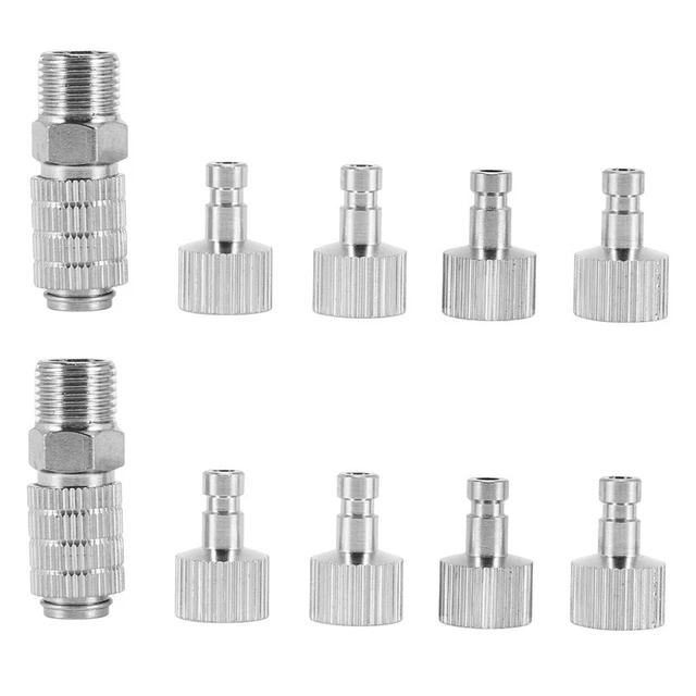 Airbrush  Disconnect Coupler Release Fitting Adapter with 10 Male Fitting, ed