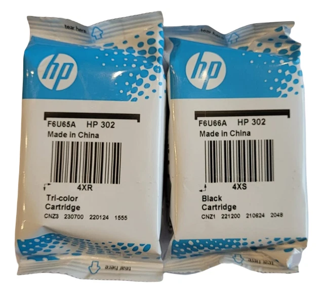 MULTIPACK ORIGINALE HP302 CARTUCCE NERO + COLORE UFFICIALE HP cod. X4D37AE