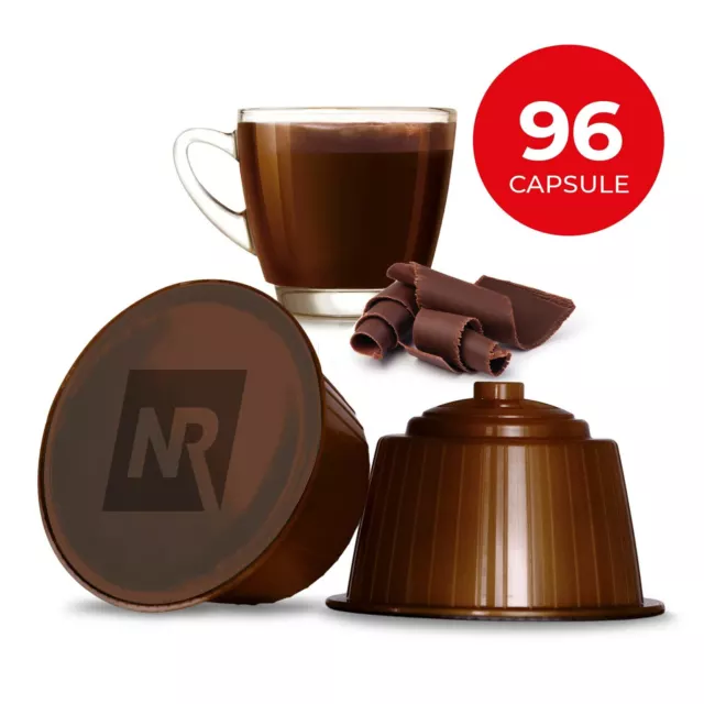 96 Capsule Dolce Gusto NESCAFE 100 % cialde compatibili cioccolato e dolcegusto
