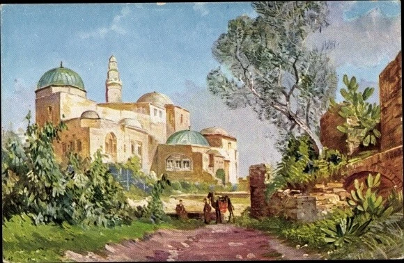 Künstler Ak Jerusalem Israel, Davids Grab - 2526689