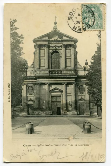 CPA - Carte Postale - France - Caen - Eglise Notre Dame de la Gloriette - 1903