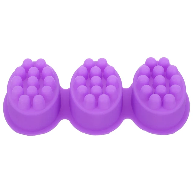 Massagebürstenform, ovale Silikon-Seifenform, Riegelform für selbstgemachte
