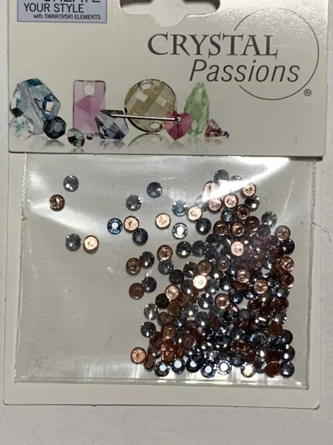 144 PCS Flat back Swarovski hotfix rhinestone crystal blue shade foil back SS10