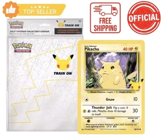 pokemon jumbo card binder 25th anniversary Album Cartas 30-60 Bolsillos | 25 ANIVERSARIO Pokemon Jumbo Card Binder FOR
