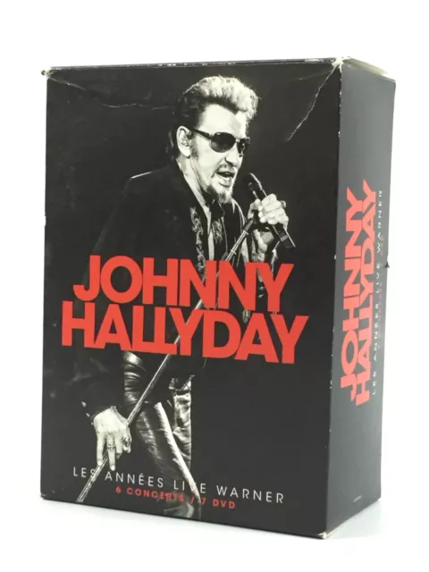 Coffret 7 DVD Johnny Hallyday / Les Années Live Warner / Born Rocker Tour...