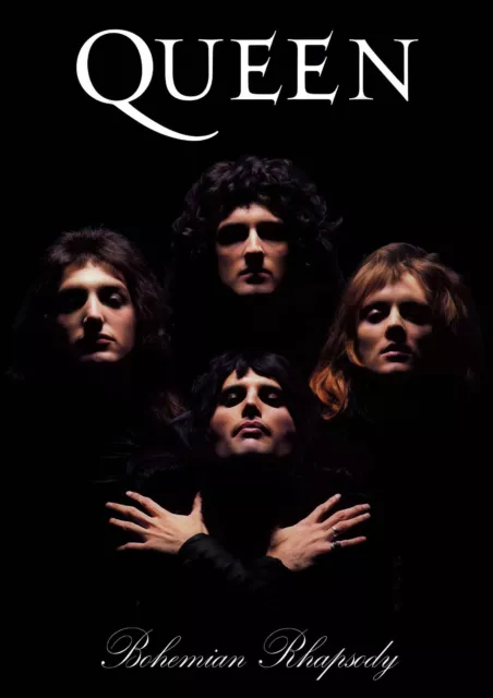 QUEEN Band POSTER PRINT A5 A1 Bohemian Rhapsody 80s British Rock Music Wall Art