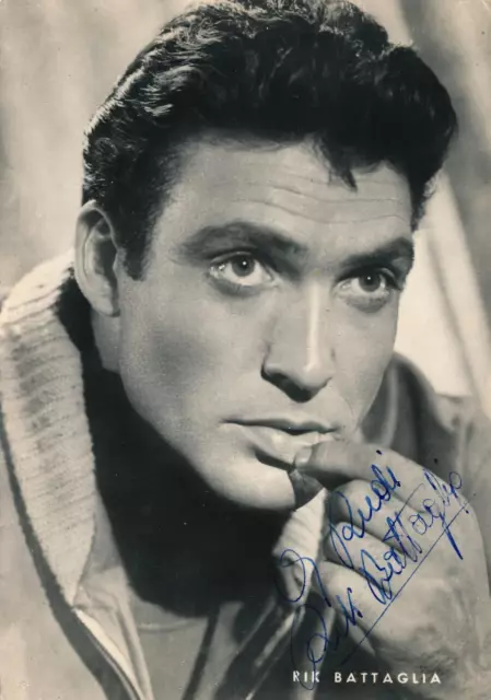 Rik Battaglia - Autographe Original Autographe Dédicacé X59