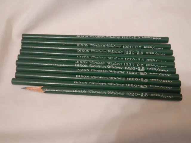 Vintage-10-Dixon-MODERN WRITING Pencils-1220-2.5School Supply-LeadFast USA 