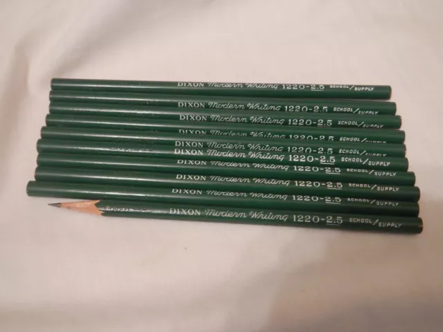 Vintage-10-Dixon-MODERN WRITING Pencils-1220-2.5School Supply-LeadFast USA 