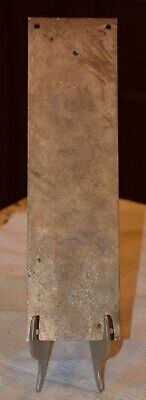 Vintage Solid Brass 3 x 10" Door Push Engraved Plate 2