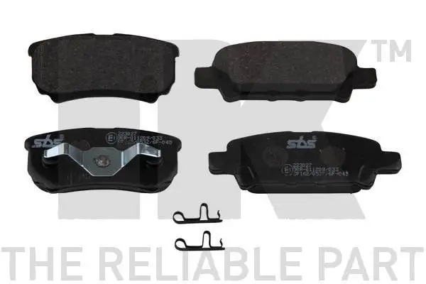 Brake Pads Set fits MITSUBISHI LANCER Mk8 2.0D Rear 2008 on NK 4605A336 4605A337