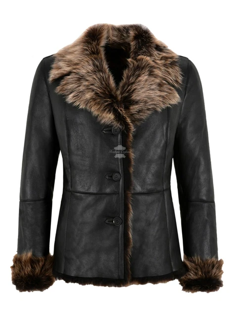 Ladies Spanish Toscana Sheepskin Montana Natural Genuine Designer Winters Jacket Ladies Spanish Toscana Sheepskin Montana Natural Genuine Designer Winters Jacket