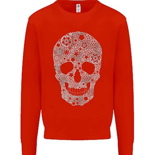 Felpa Maglione Gear Skull Biker Moto Auto Moto Auto Uomo 6