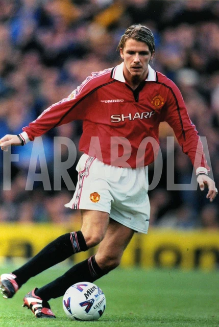 Photo de presse vintage Football Manchester Solskjaer 1998/1999 tirage
