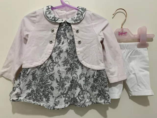 Niedliche Baby Mädchen Camilla rosa gestrichen weiß Blumenmuster Shorts Outfit 3-6 m 🙂