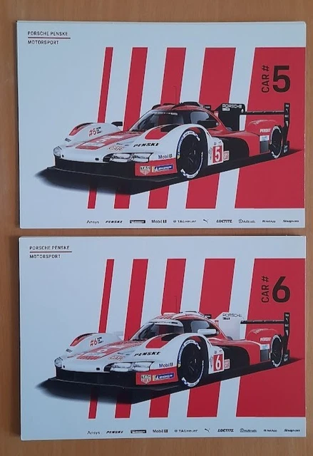 24 HEURES DU MANS 2025 CARD IRON DAME PORSCHE 911 GT #85 20.5x15 24H00