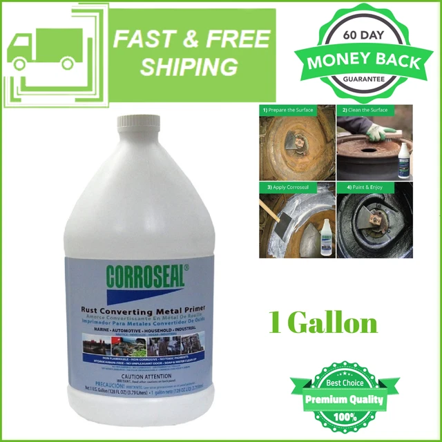 CORROSEAL WATERBASED RUST Converter Metal Primer, Rust Converter 1