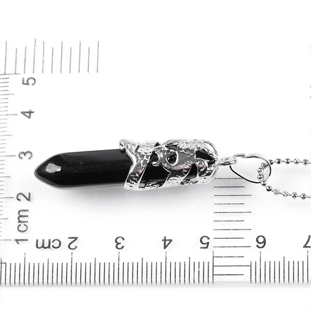 Hexagonal Natural Quartz Crystal Chakra Healing Point Pendant Necklace Jewelry 5
