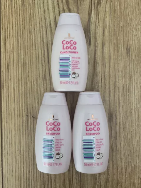 Lee Stafford Coco Loco Kokosnuss Shampoo Conditioner Haarpflege Mini Reise 50ml