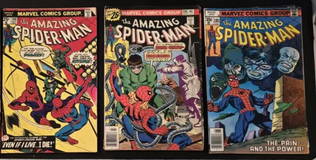 Comics Lot of 79 Incl 10 Amazing Spiderman #131, 144-147, 149, 151, 158 2