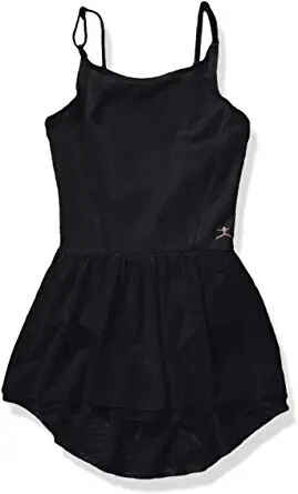 Danskin girls Skirted Dance Leotard Rich Black - 00115 Size Toddler (2T-4T)