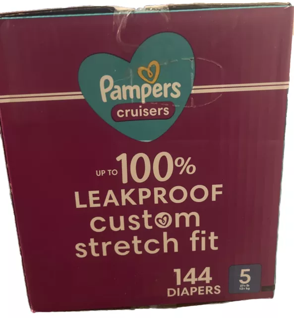 Pampers Cruisers Diapers - Size 5 (27+ Pounds), 144 Count Baby Diapers 3