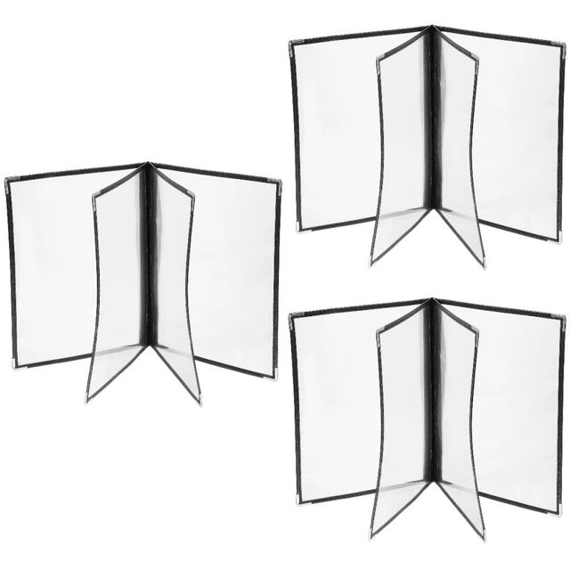 3 Pc Restaurant Supply Menu Letter Cover Book Covers Protector