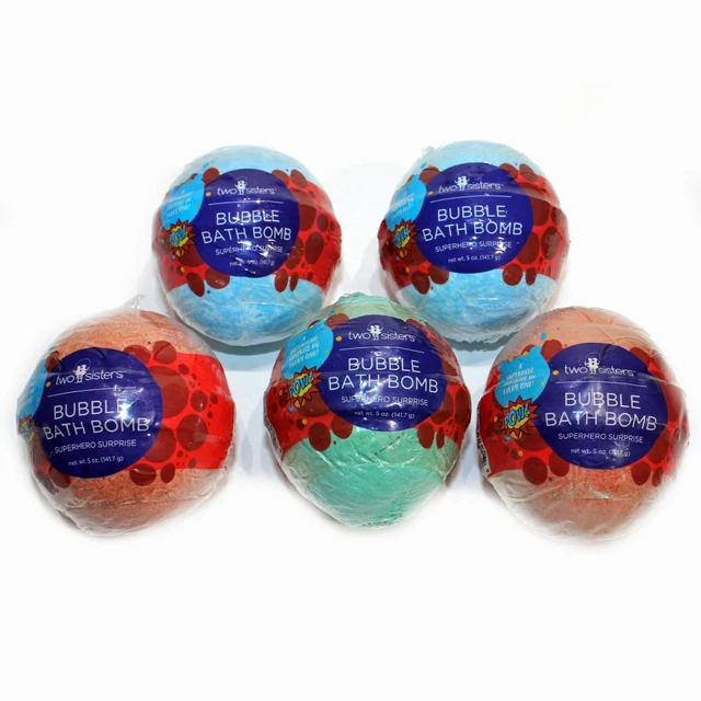 Bombas de burbujas de spa X5 bombas de baño de superhéroes varios colores