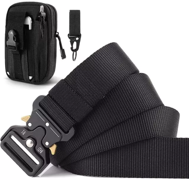 Herren Armee Militär Military Gürtel Taktischer Gürtel Belt Nylon Schnalle NEU✅ 3