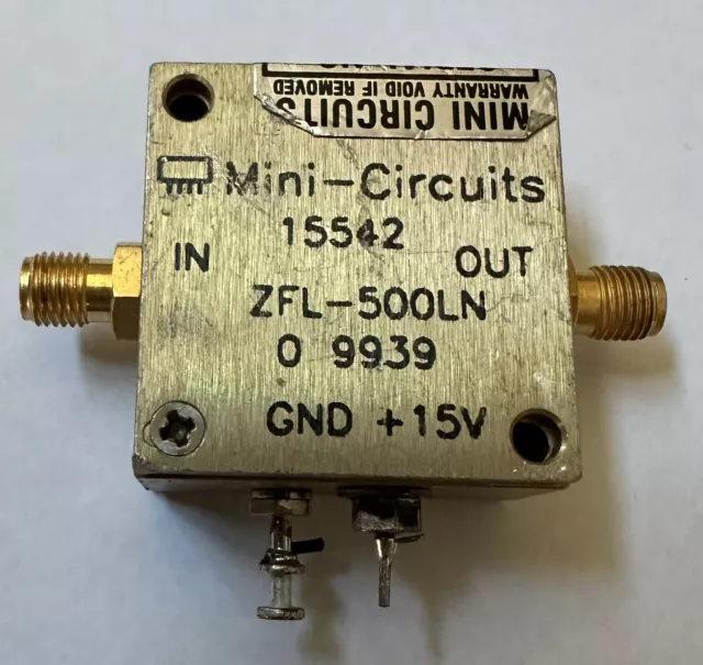 Mini-Circuits ZFL-500LN Low Noise Amplifier 0.1-500MHz