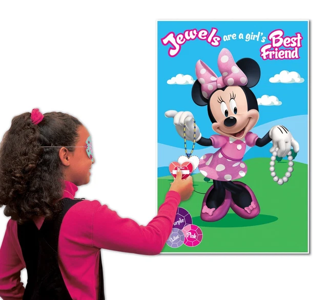 MINNIE MOUSE CLUBHOUSE Party Game Disney Jewels Girls Birthday Fun
