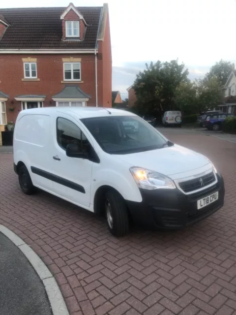 2018 18 Peugeot Partner 1.6 Hdi L1 Blue Side Loading Door Full Service Histroy