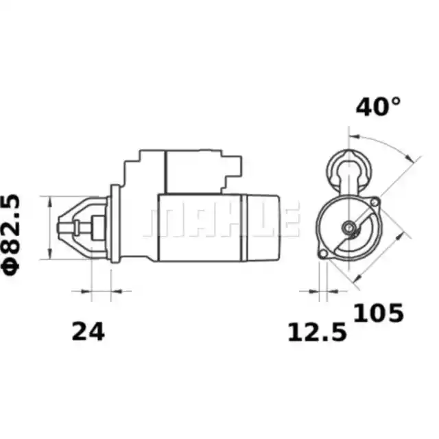 Starter MAHLE MS 109 Startanlage 2