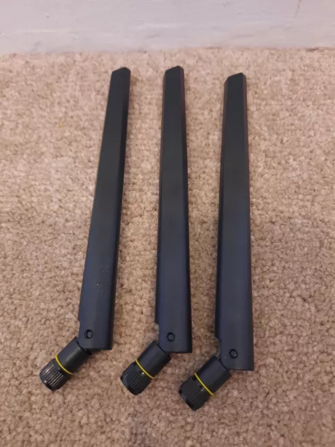 Antenas originales x3 para Asus inalámbricas-AC1900 DSL-AC686U - excelente estado