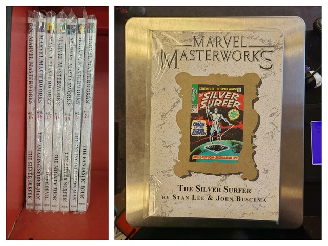 Marvel Masterworks TPB Lot #3 - 7 Books Spiderman Daredevil Silver Surfer Thor