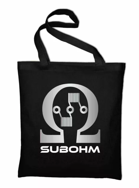 Sub Ohmios Culture Dampfer Logo Bolsa de Yute Bolsa de Tela Algodón