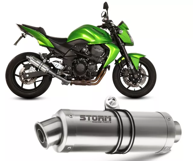 Pot D'Echappement Storm by Mivv Gp Acier pour Kawasaki Z 750 2007 > 2014