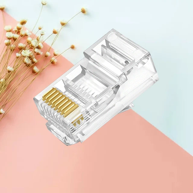 PAQUET DE 100 rj45 cat6 connecteurs traversants connecteur rj45 cat6 ...