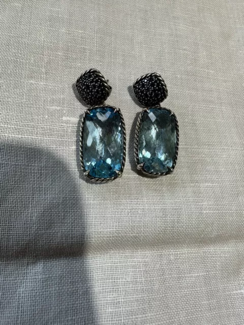 David Yurman Topaz Earrings SS