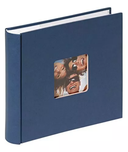 walther Design Photo Album Blue 200 Photos 10 x 15 cm Memo Album with Punched