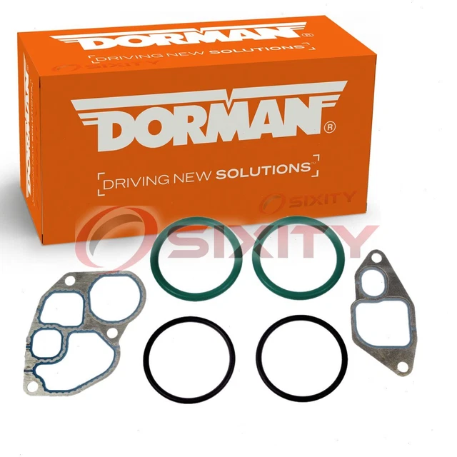 Dorman Engine Oil Cooler Gasket Set for 2003 Ford E-350 Club Wagon 7.3L V8 sv