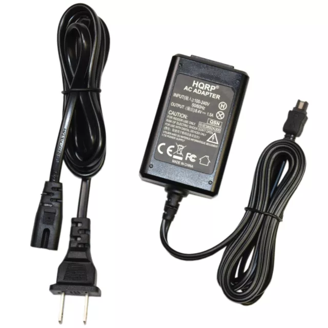 HQRP AC Adaptador para sony Handycam DCR-SR37 DCR-SR40 DCR-SR37E DCR-SR40E