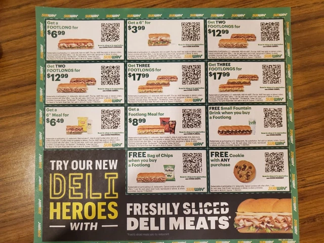 Fast Food Coupons, Save Money at Subway, Burger King, Carl's Jr.,  Papa Murphy's