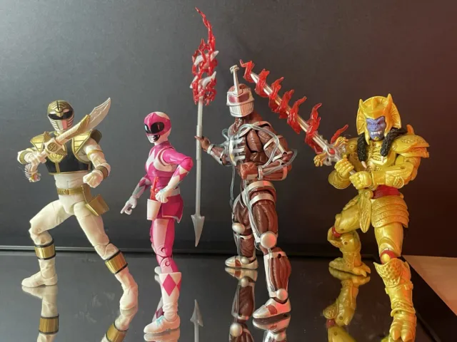 Power Rangers Lightning Collection Lot, White Ranger, 4 Figure Lot